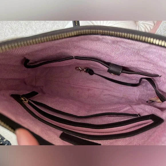 Dooney & Bourke Crocodile Leather Hobo Shoulder Bag Cognac - Picture 9 of 14